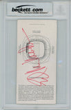 Randy White Signed Dallas Cowboys SB XII SB MVP Ticket Slab Beckett 57042