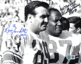 Willie Davis & Gino Marchetti Autographed 8x10 Photo Packers Beckett QR #BS31958
