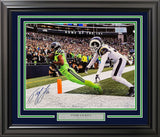 TYLER LOCKETT AUTOGRAPHED FRAMED 16X20 PHOTO SEATTLE SEAHAWKS MCS HOLO 215846