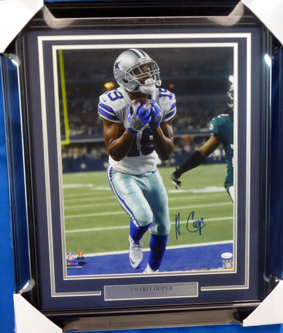 AMARI COOPER AUTOGRAPHED FRAMED 16X20 PHOTO DALLAS COWBOYS JSA STOCK #155020
