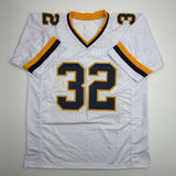 Autographed/Signed Anthony Thomas Michigan White College Jersey JSA COA