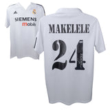 Claude Makelele Signed Real Madrid FC Home Soccer Jersey #24 with Beckett COA