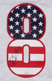 Riley Ridley Signed Georgia Bulldogs American Flag Jersey (JSA COA) Calvin's Bro