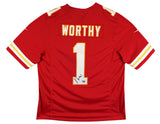 Chiefs Xavier Worthy Signed Red Nike Limited Jersey Fanatics #XP14148337