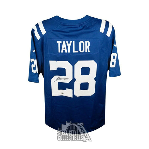 Jonathan Taylor Autographed Indianapolis Colts Nike Football Jersey - Fanatics