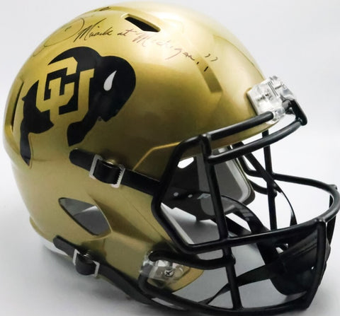 Kordell Stewart Autographed Colorado Buffaloes Replica Helmet Inscribed BAS COA