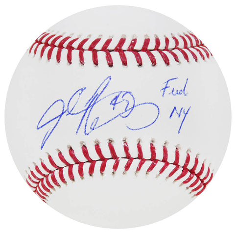John Rocker Signed Rawlings Official MLB Baseball w/F*ck NY! - (SCHWARTZ COA)