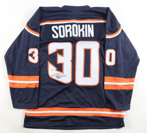 Ilya Sorokin Signed New York Islanders Throwback Jersey (JSA) Russian Goaltender