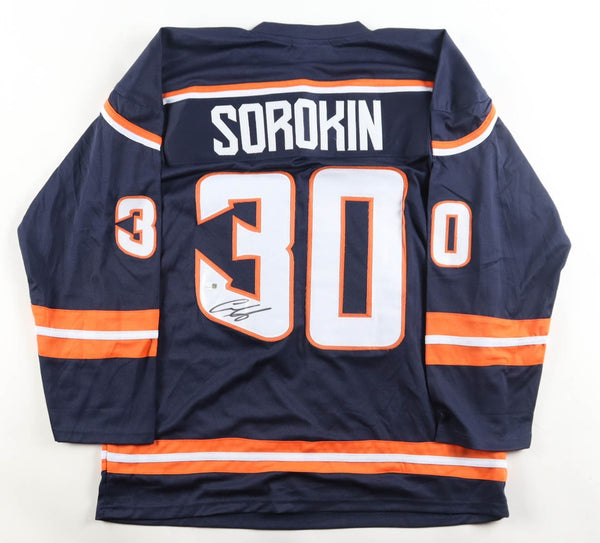 Ilya Sorokin Signed New York Islanders Throwback Jersey (JSA) Russian Goaltender