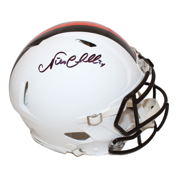 Nick Chubb Signed Cleveland Browns Authentic 23 Alt Helmet Beckett 44003