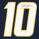 Framed Justin Herbert Los Angeles Chargers Autographed Navy Nike Limited Jersey