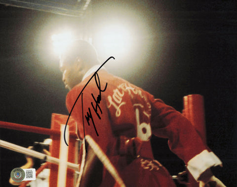 Larry Holmes Autographed Signed 8x10 Photo Beckett BAS QR #BH29165