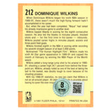 Dominique Wilkins Autographed 1991 Fleer #212 Trading Card Beckett 54208