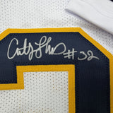 Autographed/Signed Anthony Thomas Michigan White College Jersey JSA COA