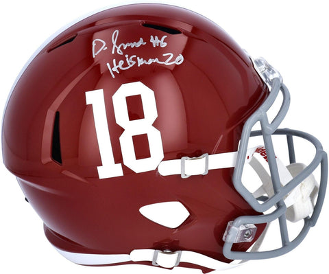 Autographed Devonta Smith Alabama Helmet