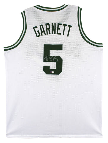 Kevin Garnett Authentic Signed White Pro Style Jersey BAS Witnessed