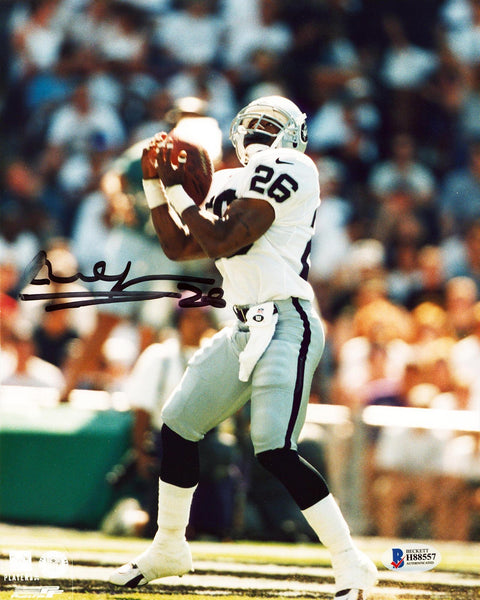 Raiders Napoleon Kaufman Authentic Signed 8x10 Vertical Photo BAS #H88557