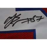 AJ Epenesa Autographed/Signed Pro Style sz XL Red Jersey Beckett Witness 50255