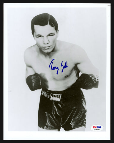 TONY ZALE AUTOGRAPHED SIGNED 8X10 PHOTO PSA/DNA STOCK #208930