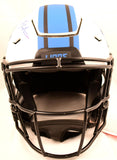 Barry Sanders Signed Lions F/S Lunar Speed Flex Authentic Helmet-Beckett W Holo
