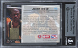 Michigan Jalen Rose Signed 1994 Signature Rookies GS Promos #P2 Card BAS Slabbed