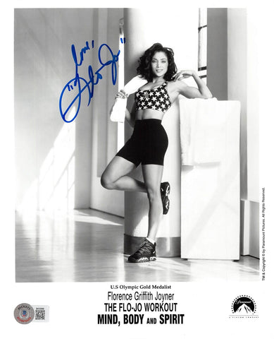 Florence Griffith Joyner Summer Olympics "Love" Signed 8x10 Photo BAS #BK03986