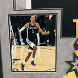 Victor Wembanyama Custom Framed Signed San Antonio Spurs Jersey PSA Autographed