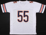 Lance Briggs Signed Bears White Jersey (JSA COA) 7xPro Bowl(2005-2011)Linebacker