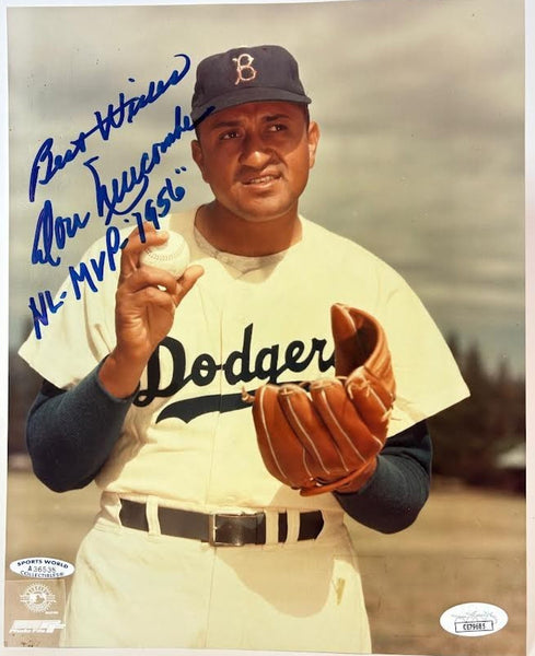 Don Newcombe Autographed/Inscribed "NL MVP 1956" 8x10 Photo JSA COA