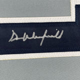 FRAMED Signed DAVE WINFIELD 35x39 New York Grey Jersey JSA COA Auto