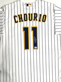 Brewers Outfielder JACKSON CHOURIO Signed Official Nike Pinstripe Jersey AUTO