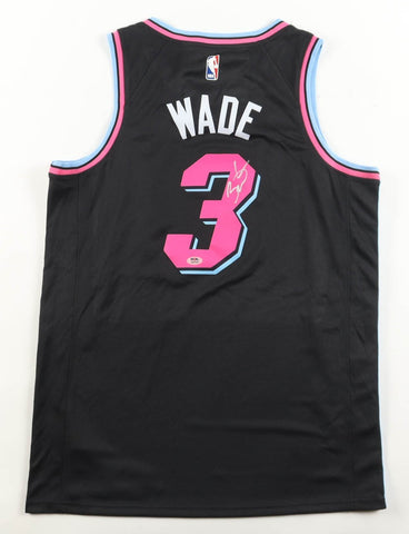 Dwyane Wade Signed Heat Nike Authentic Miami Vice Jersey (PSA) 3xNBA Champion