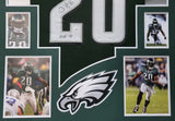 FRAMED PHILADELPHIA EAGLES BRIAN DAWKINS AUTOGRAPHED SIGNED JERSEY JSA COA
