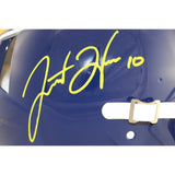 Justin Herbert Autographed Los Angeles Chargers Authentic Helmet Fanatics 51404