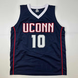 Autographed/Signed Sue Bird UConn Connecticut Blue College Jersey JSA COA