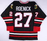 Jeremy Roenick Signed Chicago Blackhawks Black Jersey (Beckett) NHL 1988-2009