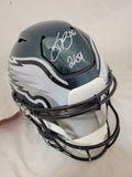 SAQUON BARKLEY SIGNED PHILADELPHIA EAGLES SPEEDFLEX HELMET "2K SA" BAS