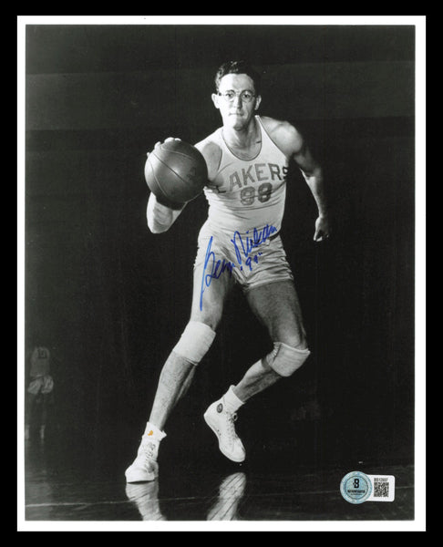 George Mikan Autographed 8x10 Photo Minneapolis Lakers "99" Beckett QR #BS12937