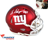 Sterling Shepard Autographed/Signed New York Giants Riddell Blaze Mini Helmet