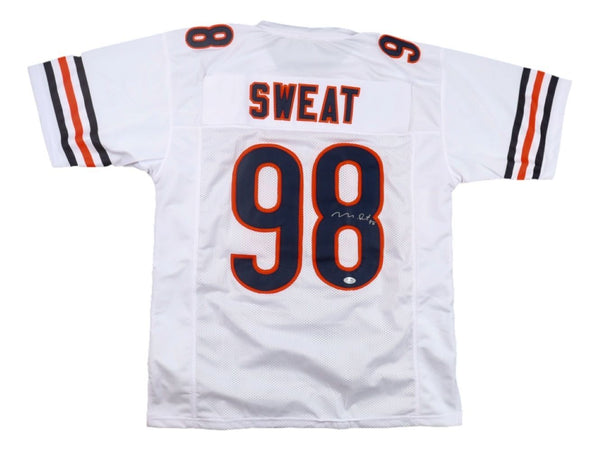 Montez Sweat Chicago Signed White Football Jersey PSA/DNA Hologram