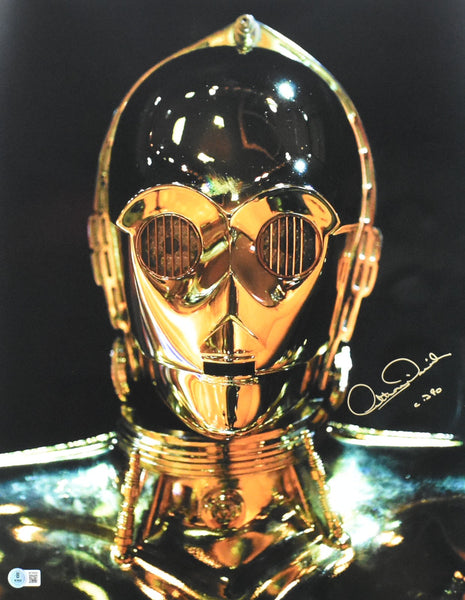 Anthony Daniels Autographed 16x20 Star Wars C-3PO Photo - Beckett W Hologram