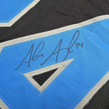 Framed Autographed/Signed Alex Anzalone 35x39 Detroit Black Jersey BAS COA