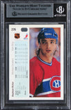 Canadiens Stephane Richer Authentic Signed 1990 Upper Deck #275 Card BAS Slabbed