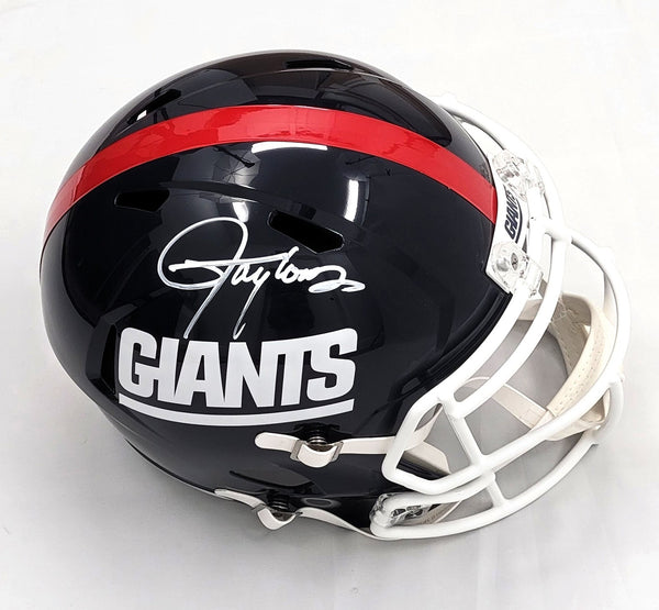 Lawrence Taylor Autographed New York Giants T/B Replica Helmet Beckett Witnessed