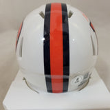 TROY FRANKLIN SIGNED DENVER BRONCOS SNOWCAP ALTERNATE SPEED MINI HELMET BECKETT