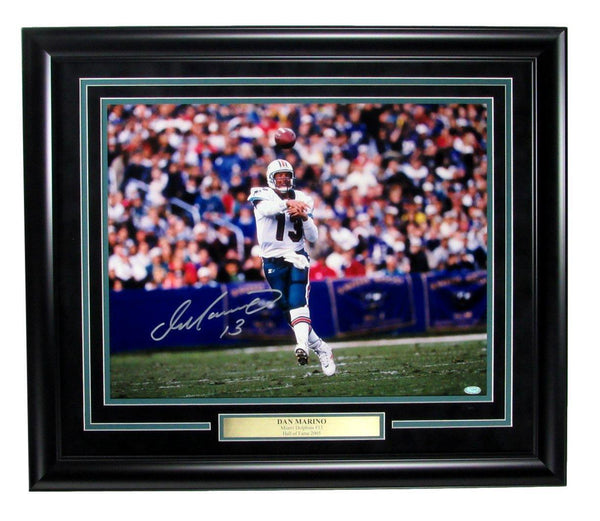 Dan Marino Miami Dolphins Signed 16x20 Photo Framed Steiner 148837