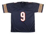 Jim McMahon Chicago Signed Navy Football Jersey JSA QR
