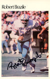Robert Brazile Autographed Houston Oilers Mini Poster 40/50 Beckett 46164
