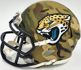 TRAVIS ETIENNE AUTOGRAPHED JAGUARS CAMO SPEED MINI HELMET BECKETT WITNESS 225127