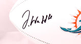 Jaylen Waddle Autographed Miami Dolphins Logo Football-Fanatics *Black